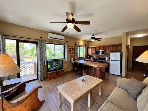 Living room, kitchen