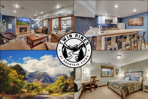 Bed, TV and multimedia, Bedroom, Mountain view