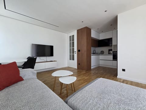 Living room, kitchen