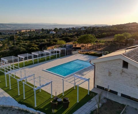 Natural landscape, Pool view, Swimming pool, Sunset