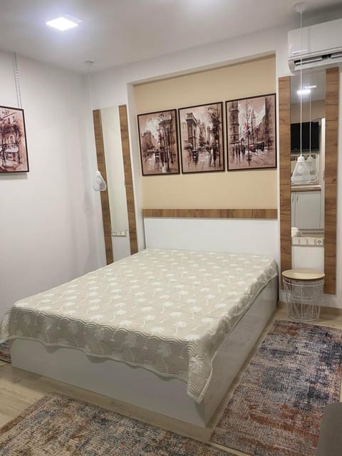 Bed, Bedroom, air conditioner