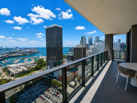 Day, View (from property/room), Balcony/Terrace, City view, Sea view