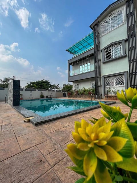 Property building, Pool view, Swimming pool