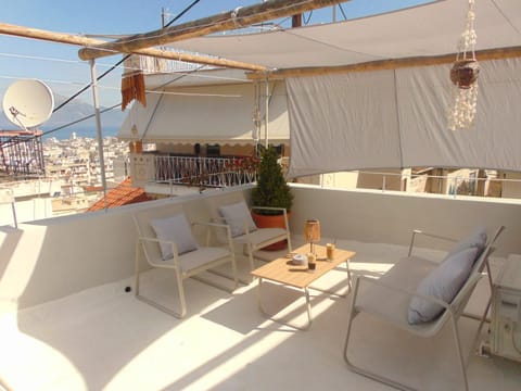 Patio, Facade/entrance, Day, View (from property/room), Balcony/Terrace, Living room, Seating area