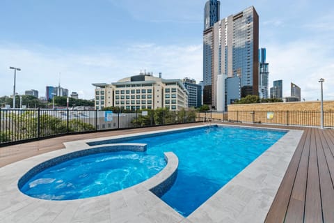 Property building, Pool view, Swimming pool