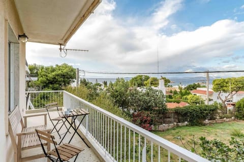 View (from property/room), Balcony/Terrace, Garden view, Sea view