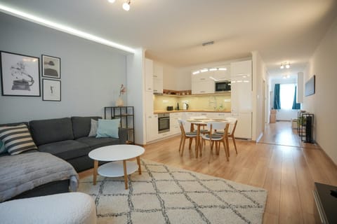 Kitchen or kitchenette, Living room, Dining area