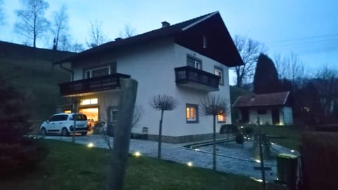 Property building, Night, Parking