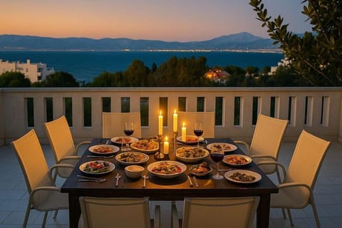 Patio, Natural landscape, View (from property/room), Balcony/Terrace, Seating area, Mountain view, Sea view