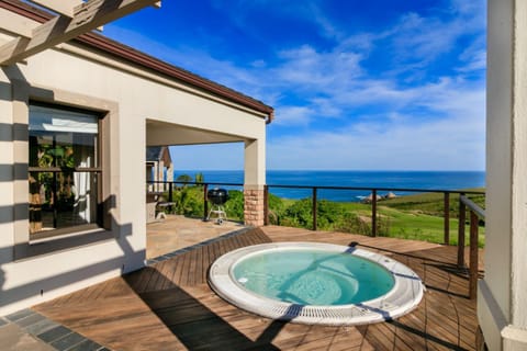 Patio, Natural landscape, Hot Tub, View (from property/room), Sea view