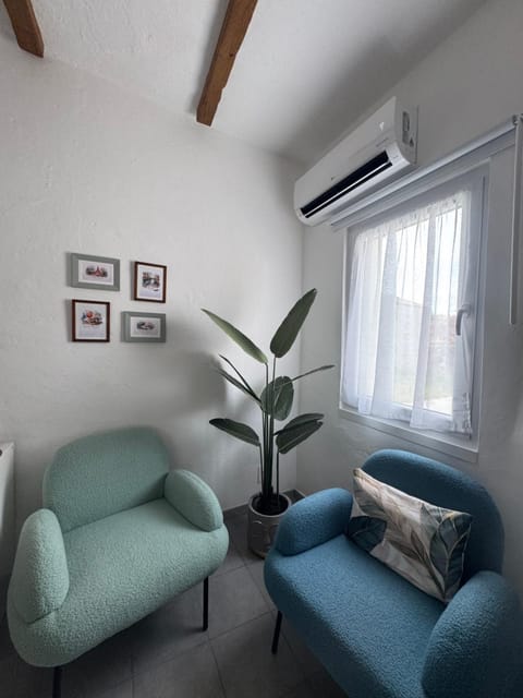 Living room, Garden view, air conditioner