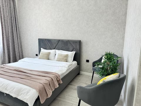 Bed, Living room, Photo of the whole room, Seating area, Bedroom