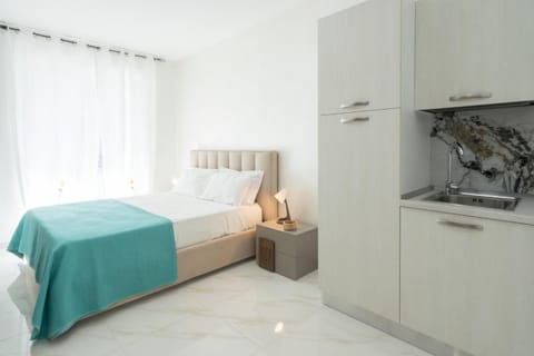 Bed, Night, Kitchen or kitchenette
