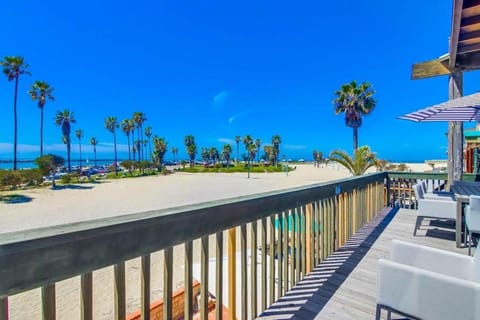 Patio, Day, View (from property/room), Balcony/Terrace, Beach, Sea view