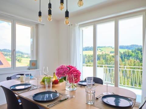 Natural landscape, Dining area, Mountain view