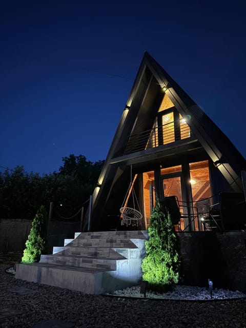 Property building, Night, Garden, Garden view