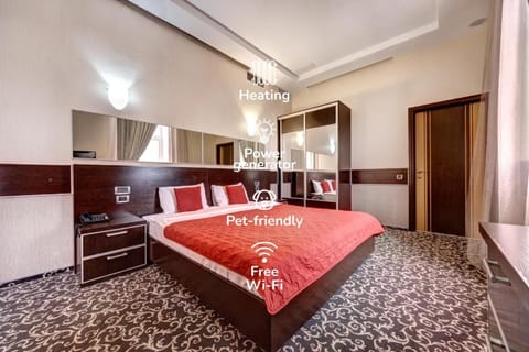 Bed, Living room, Seating area