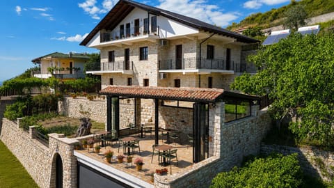 Property building, Patio, Day, Natural landscape, Garden, View (from property/room), Balcony/Terrace, Garden view