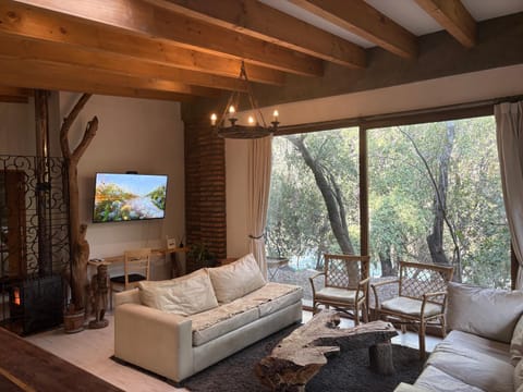 TV and multimedia, Living room, Seating area, Garden view
