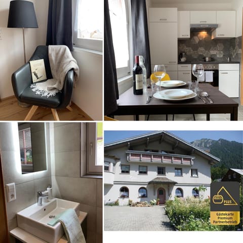 Property building, Bathroom, Kitchen or kitchenette, Seating area, Dining area