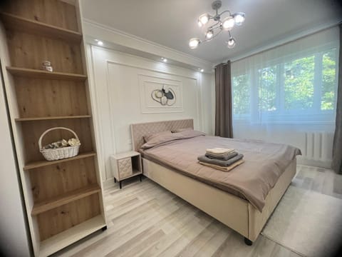 Bed, Photo of the whole room, Bedroom, towels, wardrobe