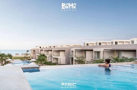 Pool view, Sea view, Swimming pool, sunbed