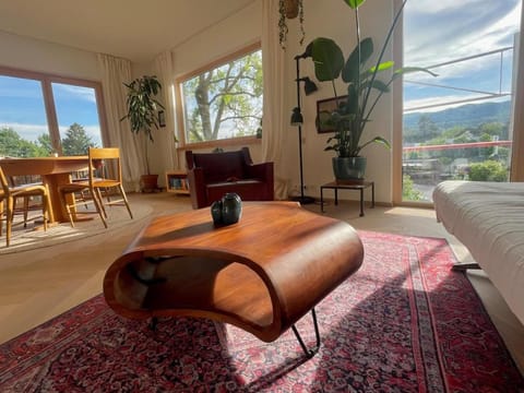 Natural landscape, Living room, Mountain view