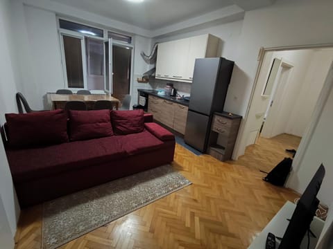 Living room, kitchen