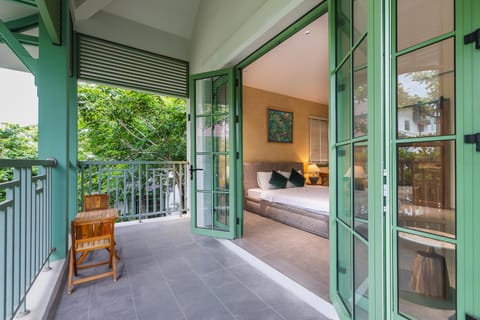 Patio, Bed, Day, View (from property/room), Balcony/Terrace, Photo of the whole room, Bedroom