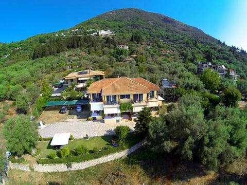 Property building, Facade/entrance, Natural landscape, Summer, Mountain view, Parking