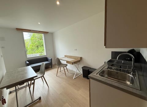 Kitchen or kitchenette, Living room, Seating area, Dining area, minibar