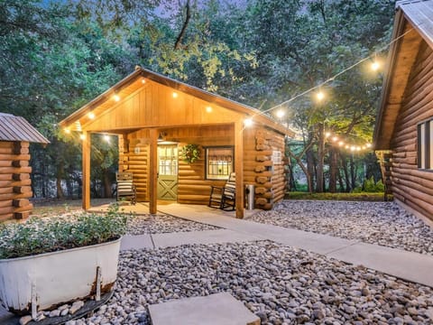 Property building, Patio, Night
