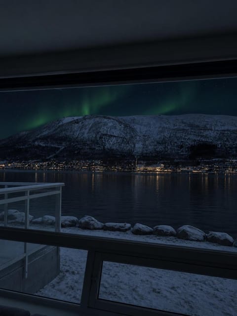 Night, Natural landscape, Winter, Mountain view