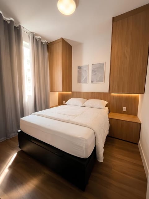 Bed, Photo of the whole room, Bedroom, wardrobe, air conditioner