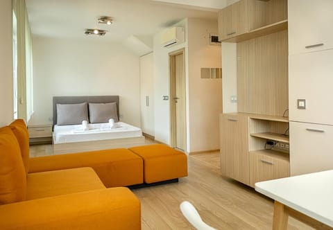 Bed, Living room, Seating area, Bedroom, wardrobe, air conditioner
