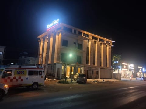 Property building, Night, Parking