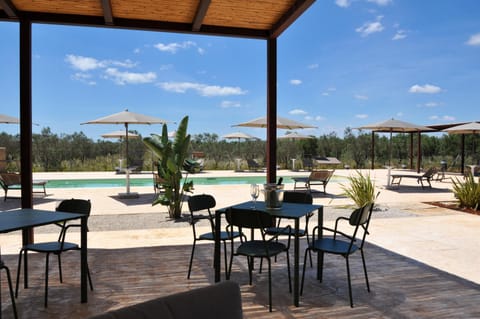 Patio, Pool view, Swimming pool, sunbed