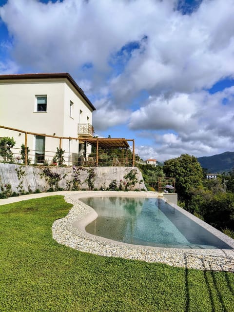 Property building, Spring, Day, Natural landscape, Garden, Garden view, Pool view, Swimming pool