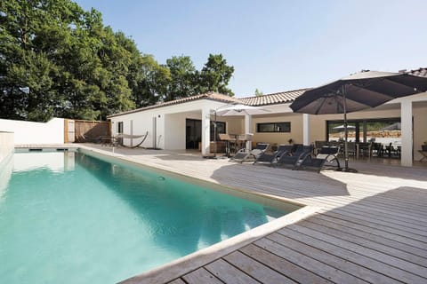Property building, Living room, Swimming pool