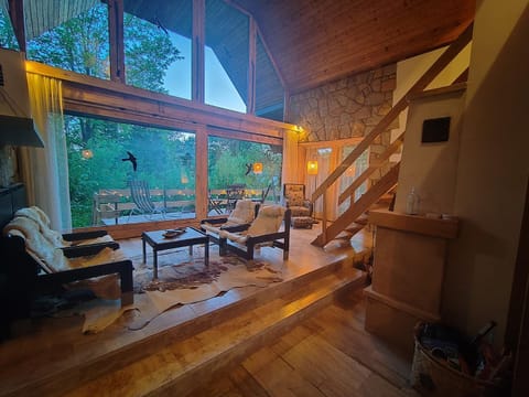 TV and multimedia, Balcony/Terrace, Living room, fireplace