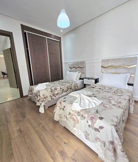 Bed, Photo of the whole room, Bedroom, towels, wardrobe