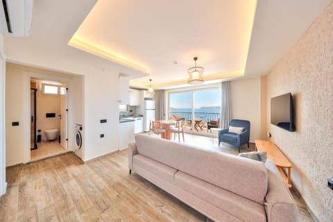 Communal lounge/ TV room, TV and multimedia, Kitchen or kitchenette, Living room, Photo of the whole room, Seating area, Dining area, Bedroom