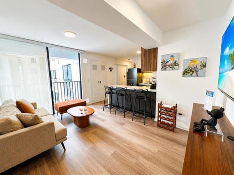 TV and multimedia, Kitchen or kitchenette, Living room, Dining area