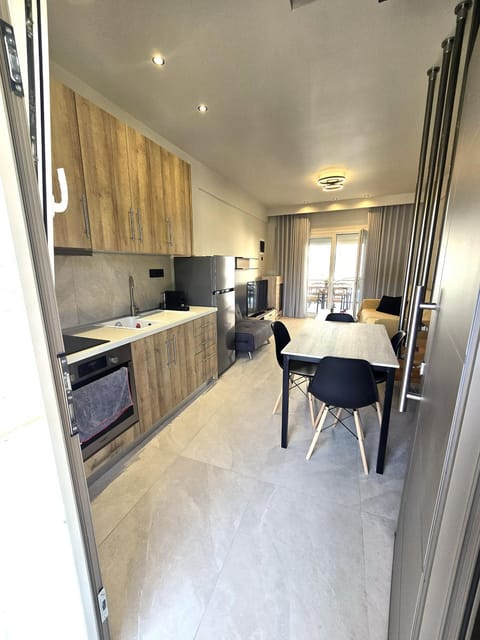 Living room, kitchen