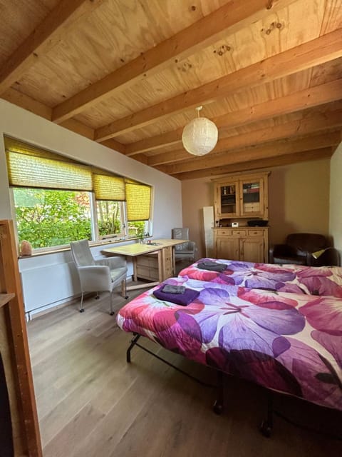 Bed, Seating area, Bedroom