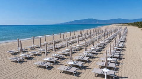 Beach, Sea view, sunbed