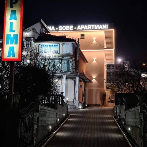 Property building, Night, Street view