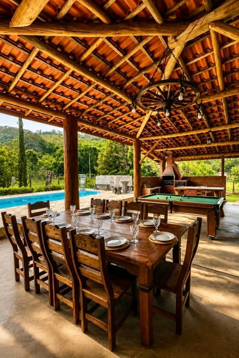 Natural landscape, Dining area, Pool view, Swimming pool, sunbed