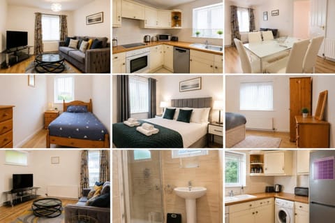 Bed, Bathroom, TV and multimedia, Kitchen or kitchenette, Living room, Seating area, Dining area, Bedroom, microwave, oven, stove, wardrobe, washing machine