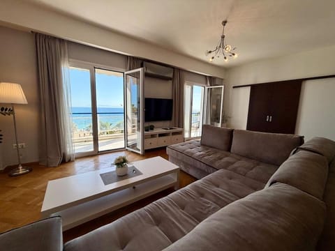 Living room, Seating area, Sea view